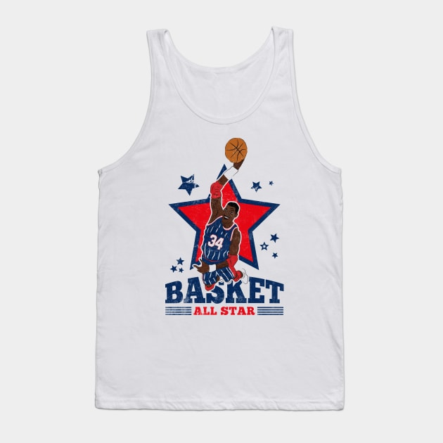 Olajuwon Basketball The Dream Houston 34 All Star Tank Top by TEEWEB